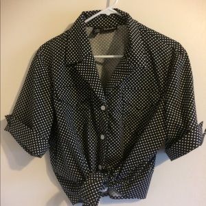 Rockabilly Polka-Dot Rafaella Shirt